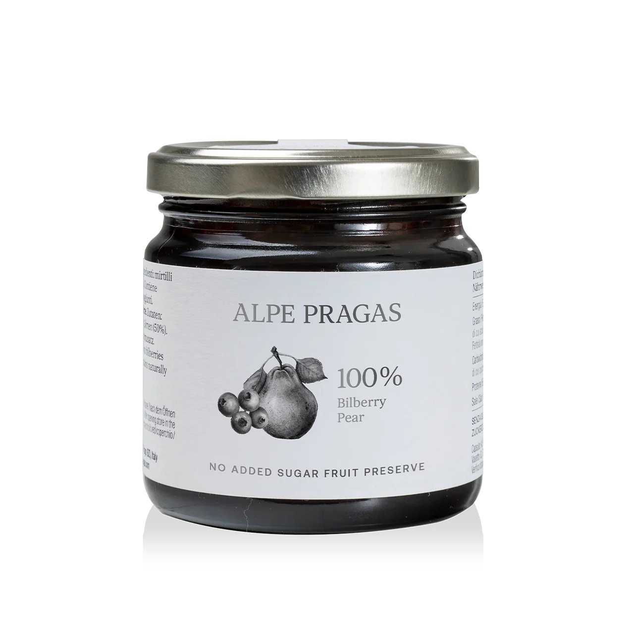 Composta 100% frutta Mirtillo nero & Pera 200 g