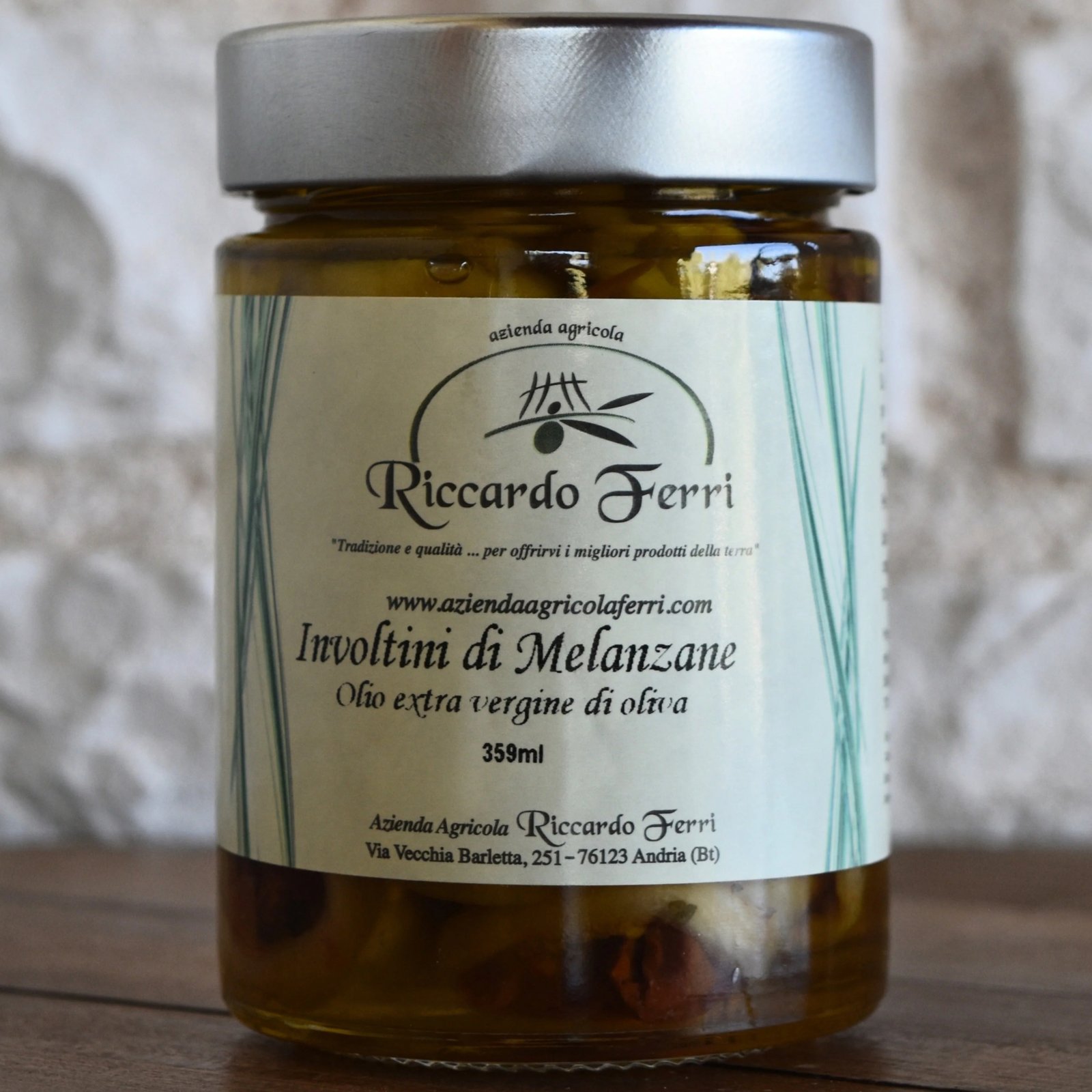 Involtini di Melanzane in Olio Extra Vergine di Oliva