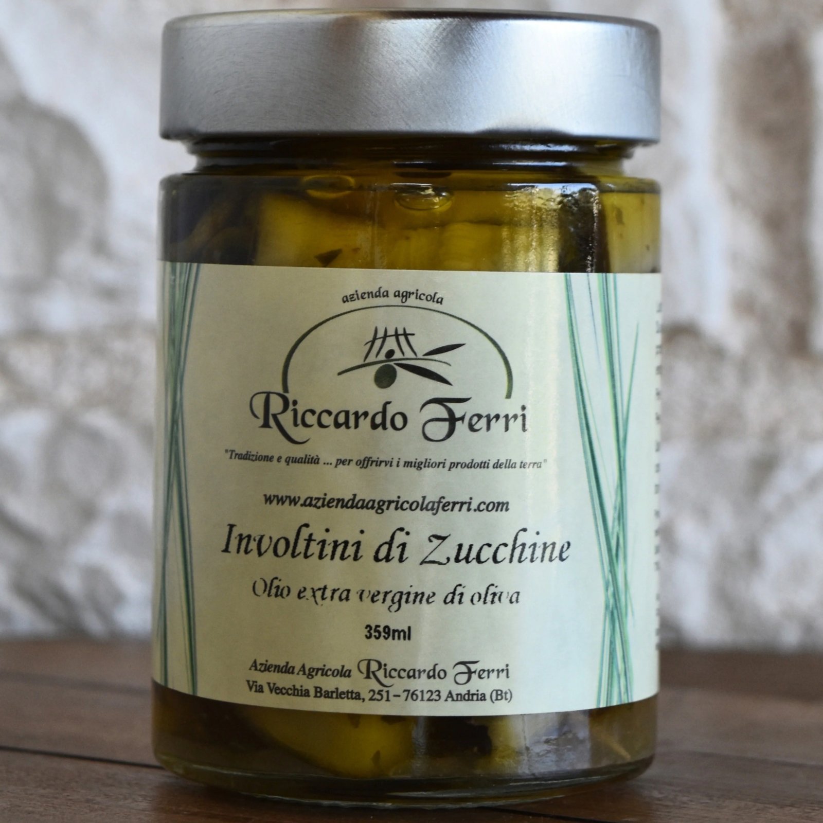 Involtini di Zucchine in Olio Extra Vergine di Oliva