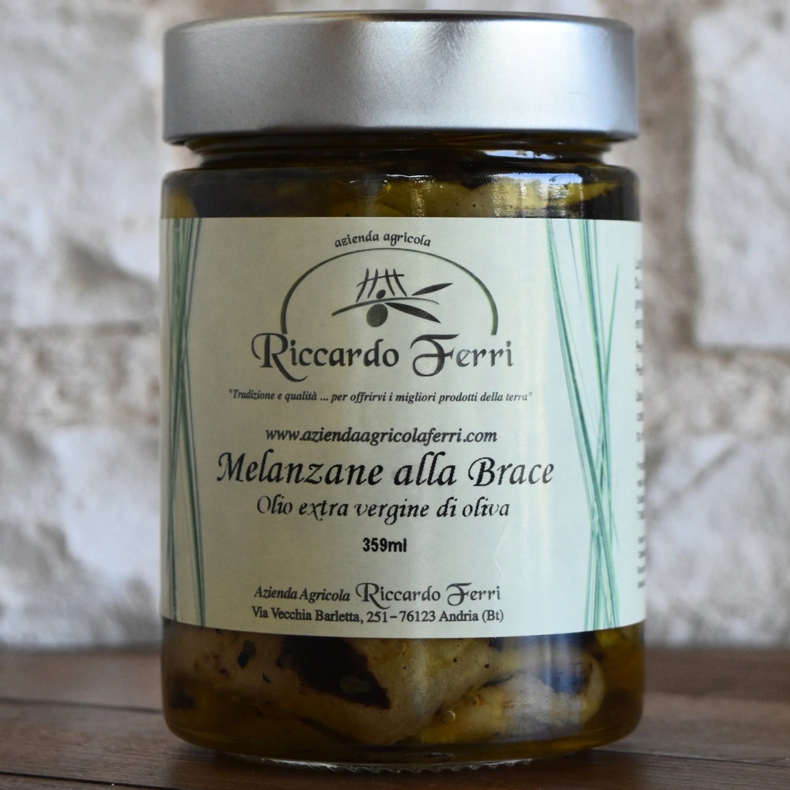 Melanzane alla brace in olio extra vergine di oliva