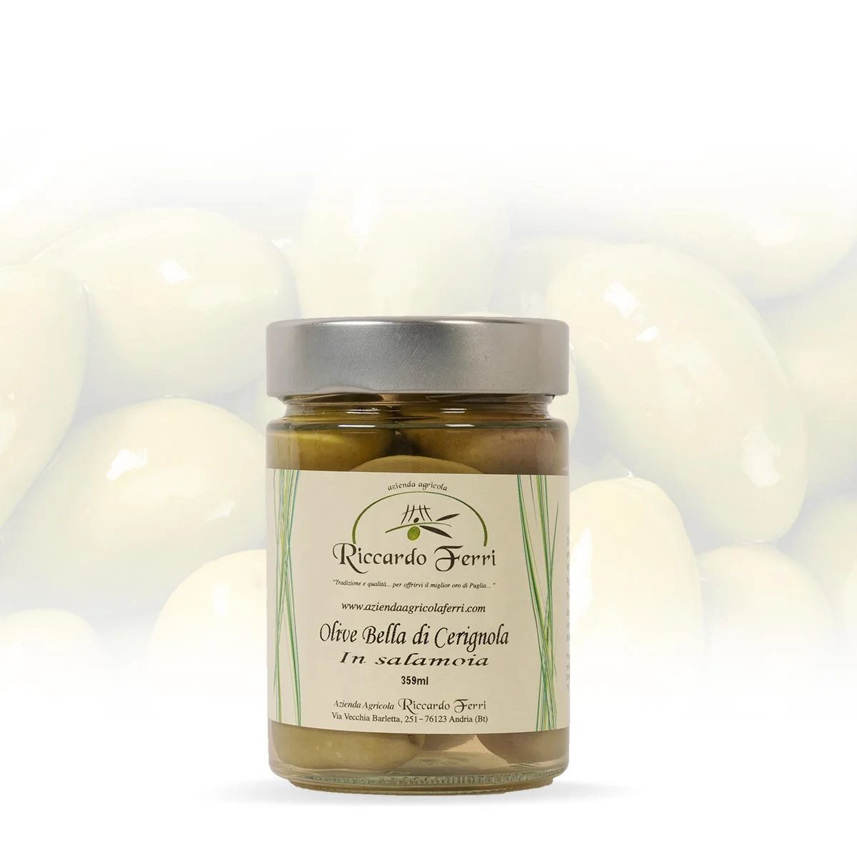Olive verdi bella di Cerignola in salamoia