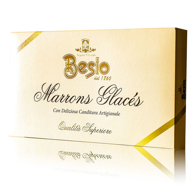 Marrons glacés — scatola regalo 360 g, 18 marroni