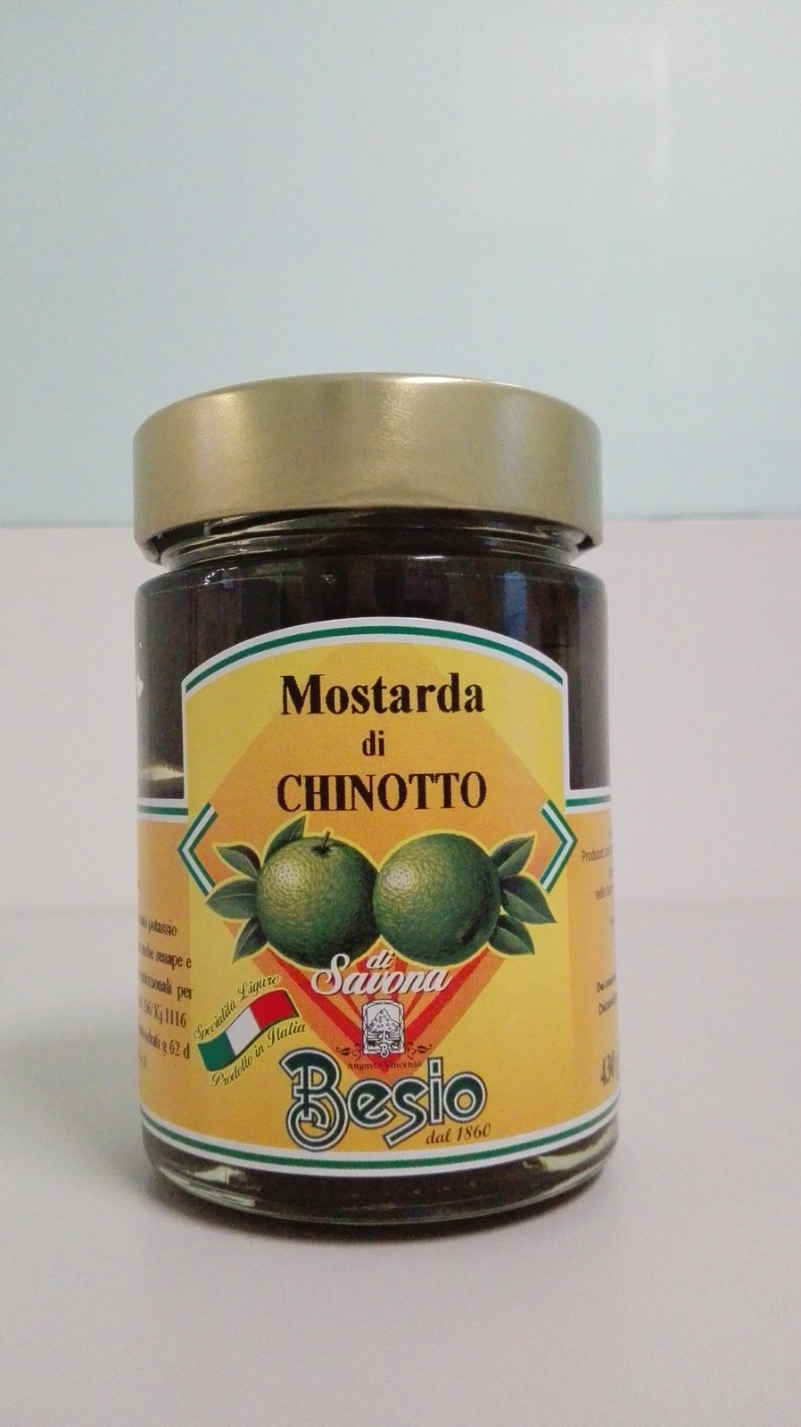 Mostarda di chinotto di Savona — vaso 430 g