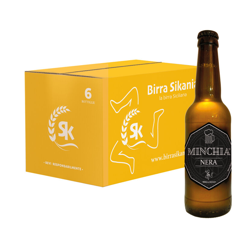 Birra Minchia Nera 33cl – Conf. 6 Bottiglie