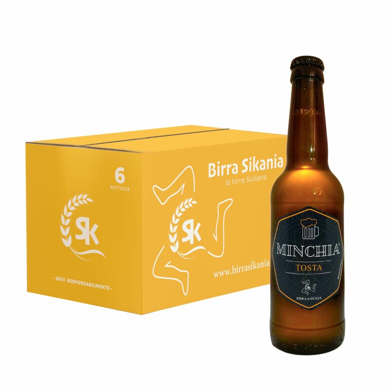 Birra Minchia Tosta 33cl – Conf. 6 Bottiglie (Doppio Malto)