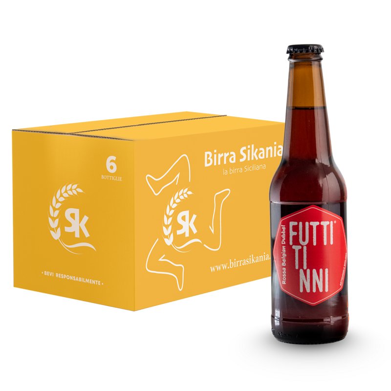 Futtitinni Rossa 33cl – Conf. 6 Bottiglie (con Nocciole dell'Etna)