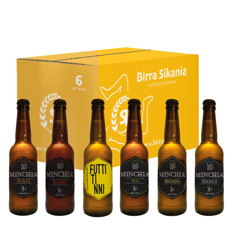 Kit Degusta Minchia – Confezione 6 Birre Assortite 33cl