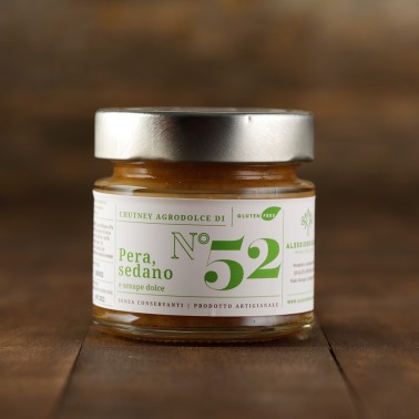 Chutney di Pera Williams, sedano e senape dolce — 150 g
