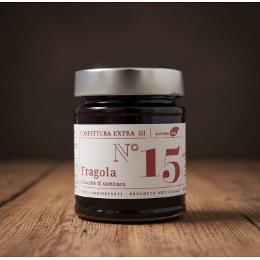 Confettura extra di Fragole e bacche di sambuco — 220 g