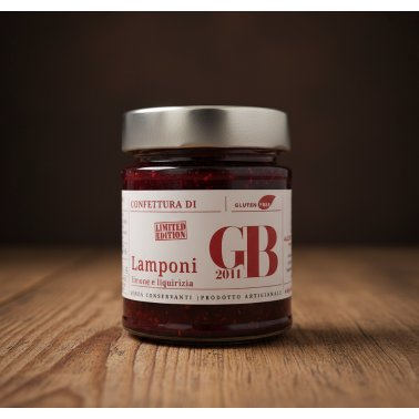 Confettura di Lampone, limone e liquirizia — 220 g