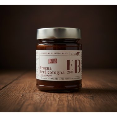 Confettura di Prugne, pera cotogna e Bas Armagnac — 220 g