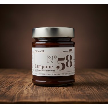 Crema di Lamponi e cioccolato fondente — 220 g