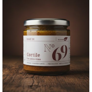 Ragù di Cortile con olive e timo — 210 g