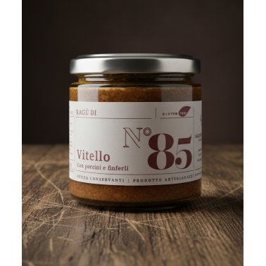 Ragù di Vitello con porcini e finferli — 210 g