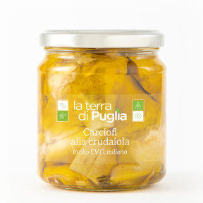 Carciofi alla crudaiola in EVO