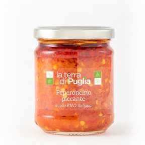 Peperoncino piccante tritato in EVO