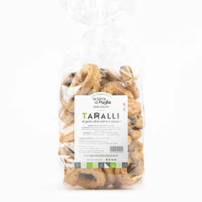 Taralli alle olive celline e capperi