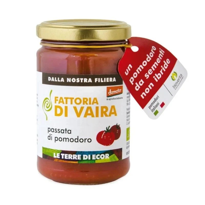 Passata di pomodoro ciliegino al basilico biologica