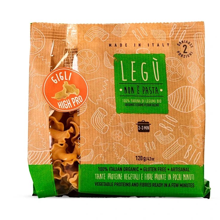 LEGÙ NON è PASTA Gigli BIO – 100% Legumi (lenticchie gialle e ceci)