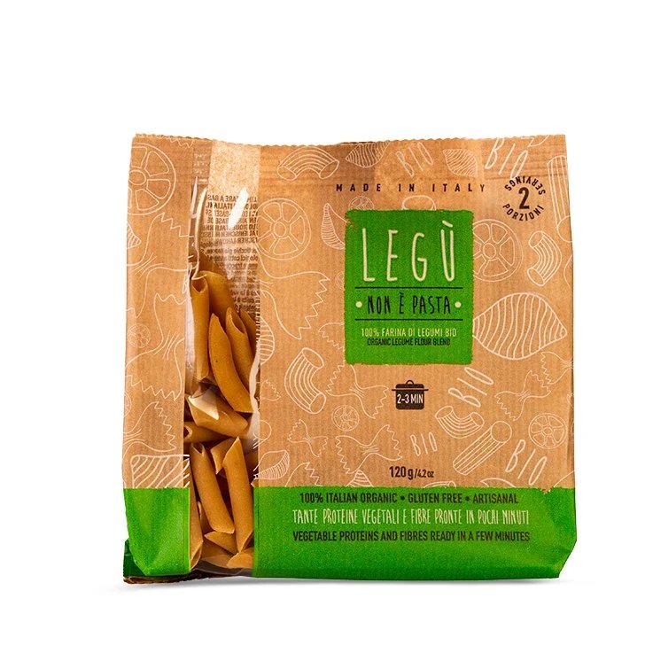LEGÙ NON è PASTA Penne BIO – 100% Legumi (lenticchie gialle e ceci)